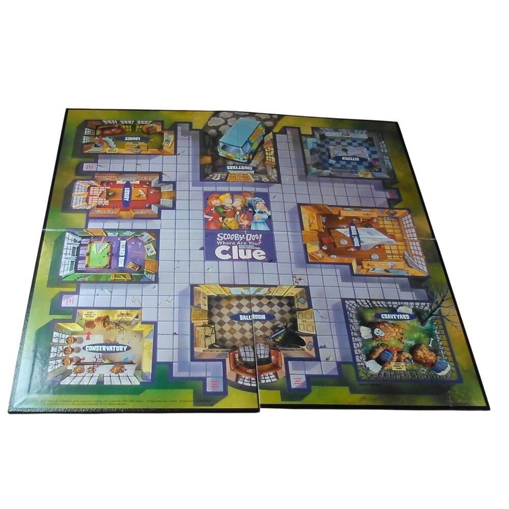 Replacement Game Board CLUE: Scooby-Doo! Where Are You? 2003 Hasbro